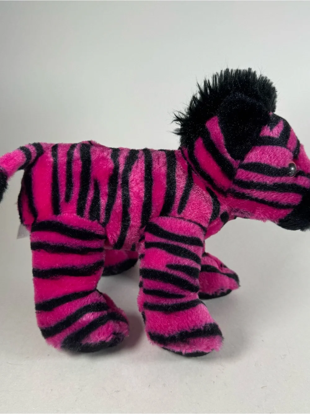 Fiesta Plush Pink Black Striped Zebra 10